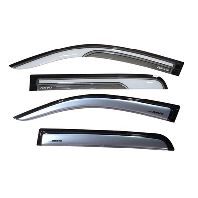 PRE-ATTACHED WITH 3M SELF-ADHESIVE Factory Car Accessories Door Sun Shade Side Window Deflectors Good Quality Rain Window Shade For Toyota Hilux