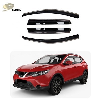 Stainless Steel Trim Mosun Injection Window Visor PMMA Rain Shield Window Deflector Vent Shade 4x4 For Nissan Qashqai 2013-2020 2019